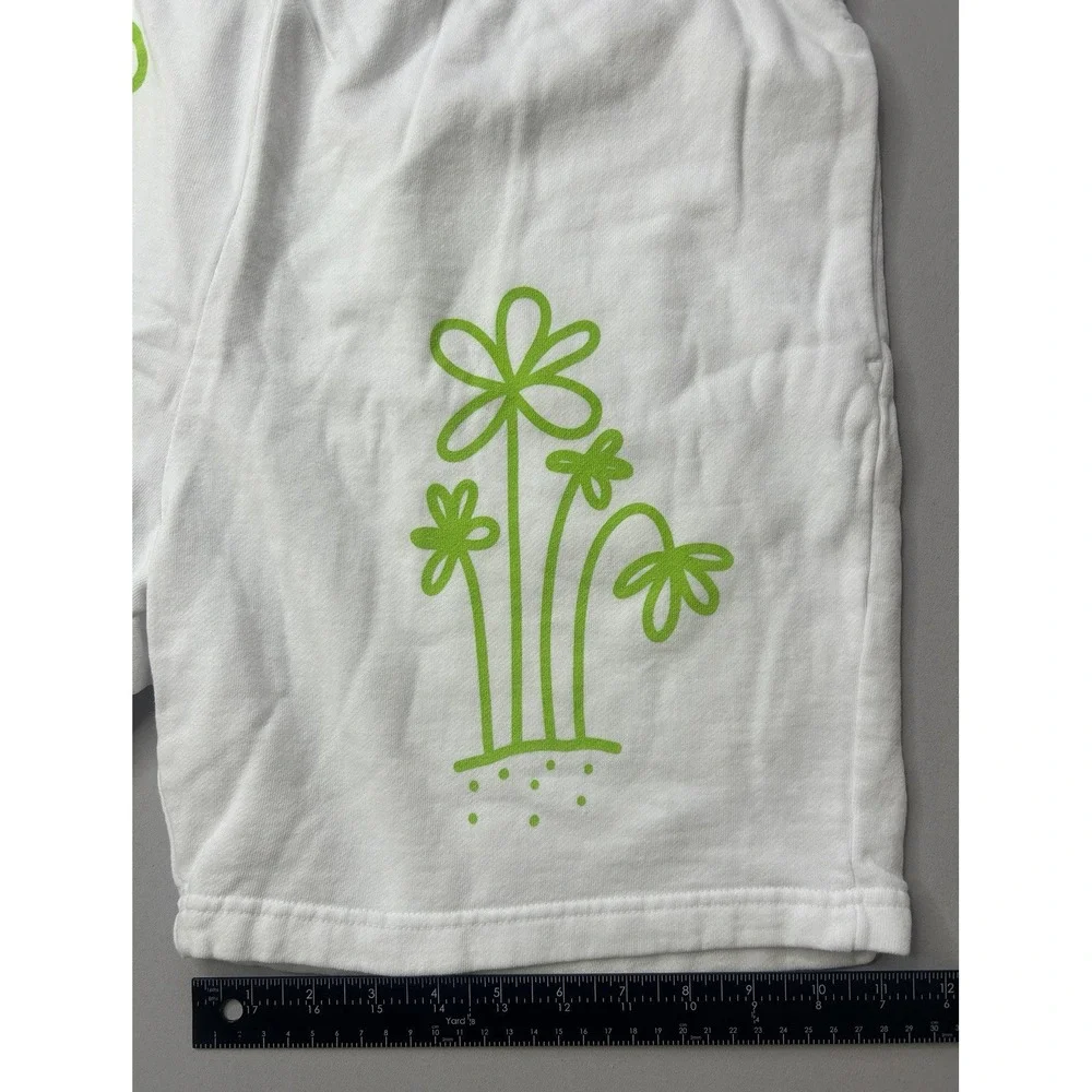 John Summit Off The Grid White Shorts Men's Sz Large EDM DJ 100% Cotton NWOT - Picture 6 of 7